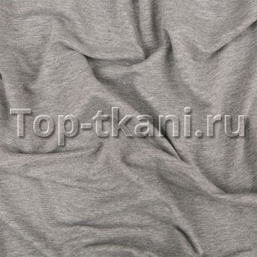 Лоскут Футер 2-х нитка петля - Серый меланж (70 см * 15 см)